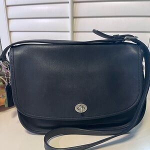 Exc Vintage Coach City bag 9790 Rare dark blue